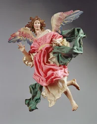 Engel, aus der Weihnachtskrippe und Baum